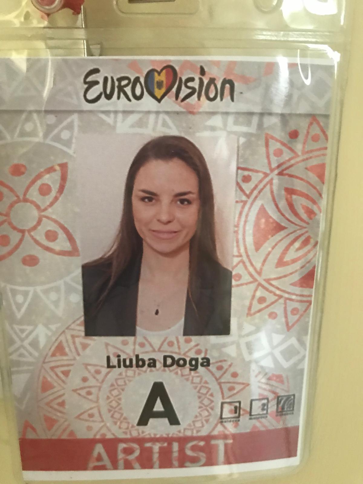 Liuba Doga Eurovision artist name tag