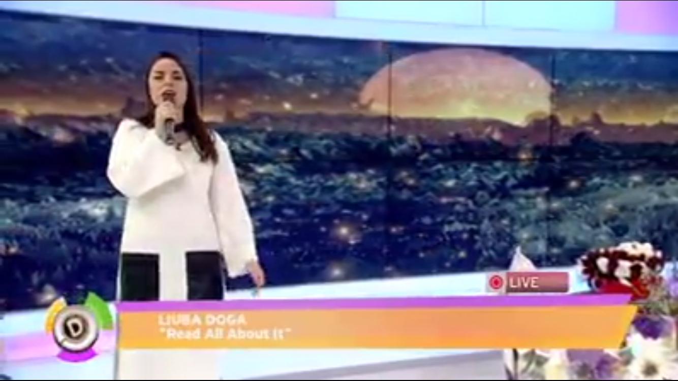 Liuba performing live on national television