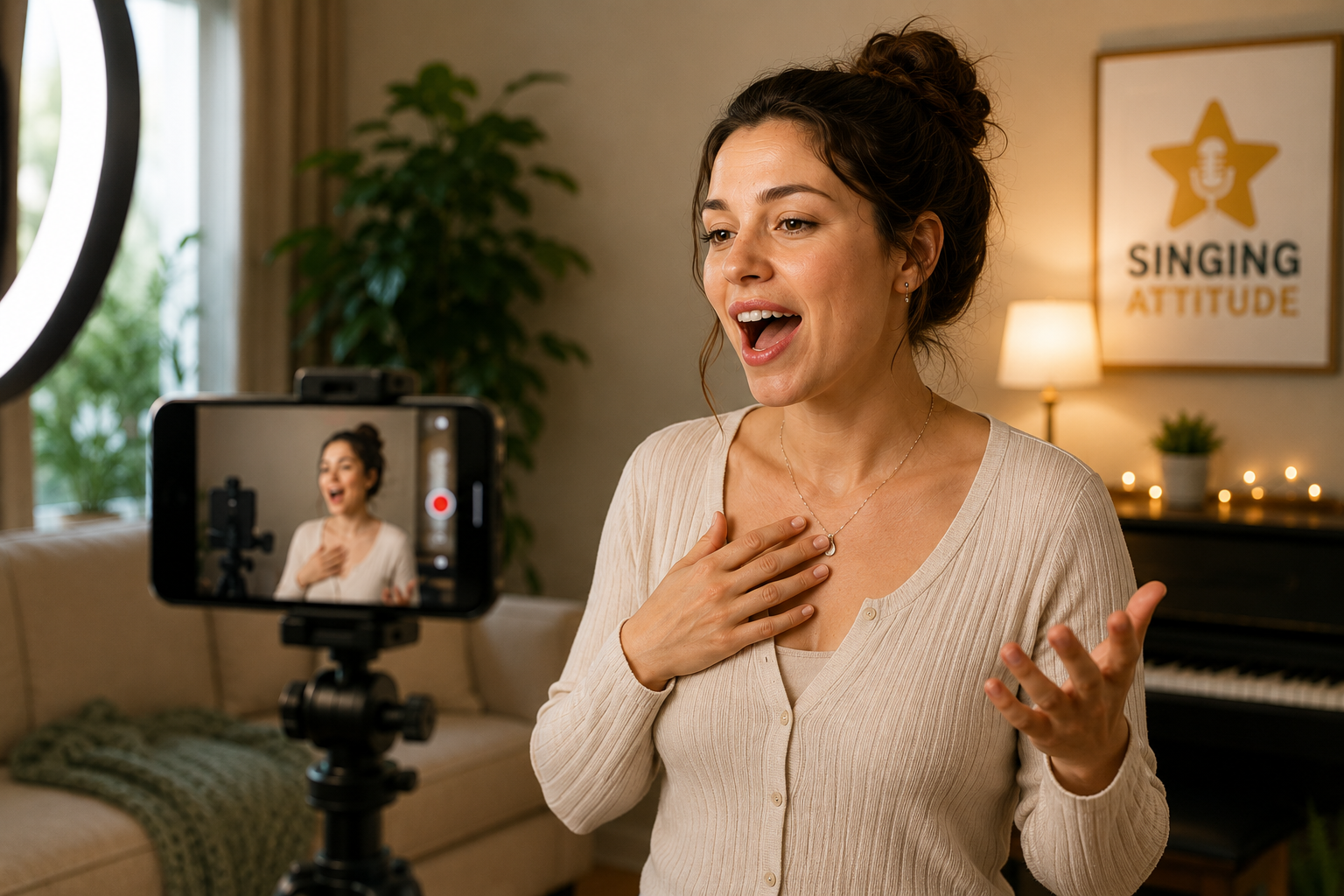 Liuba recording online singing feedback