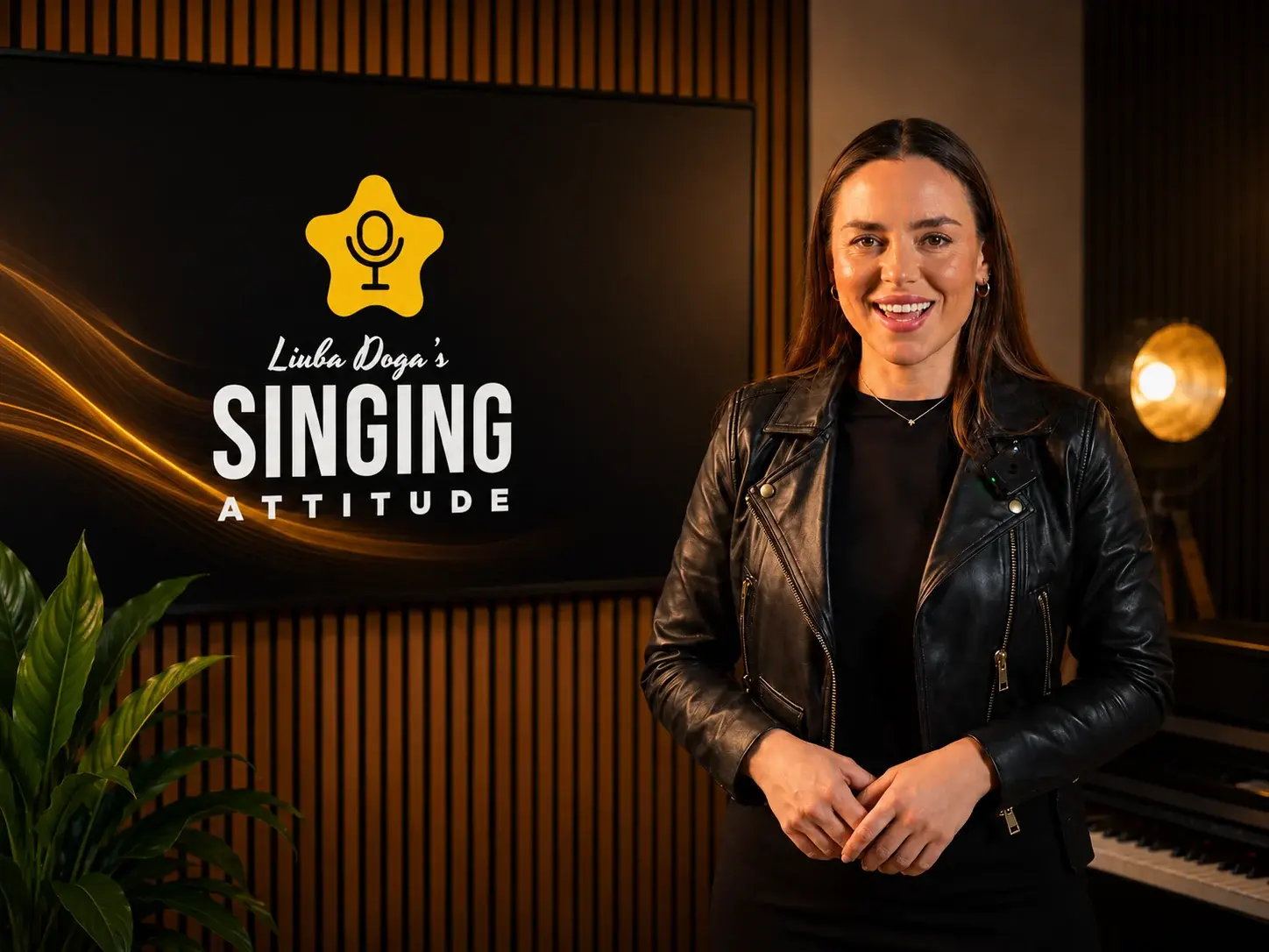 Liuba Doga leading an online singing evaluation